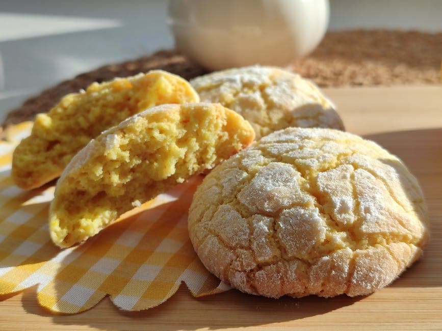 Sitronkjeks med maismel