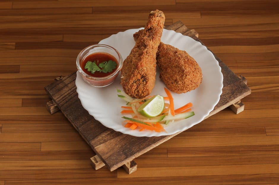 Sprø kyllinglår med sitron og timian