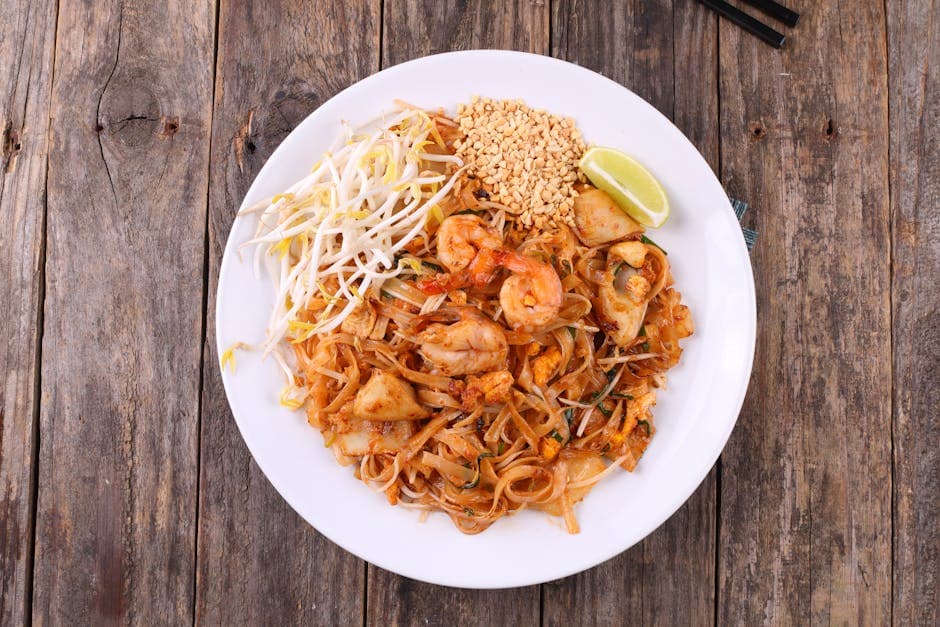 Pad Thai med kylling og sterk chili