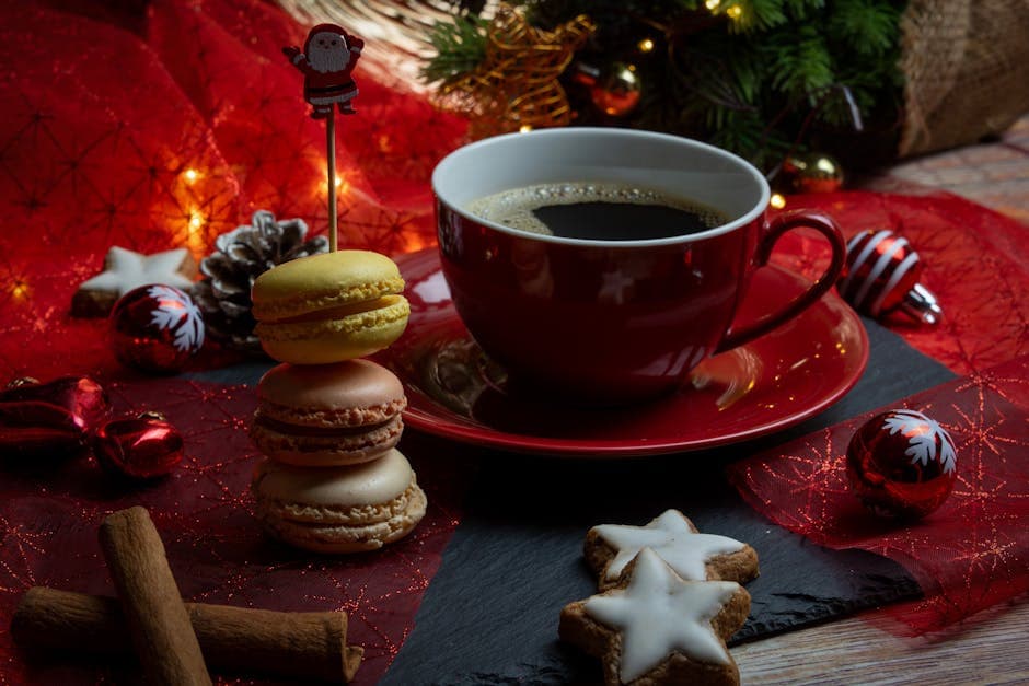 Julemakroner med vaniljeglasur og kanel