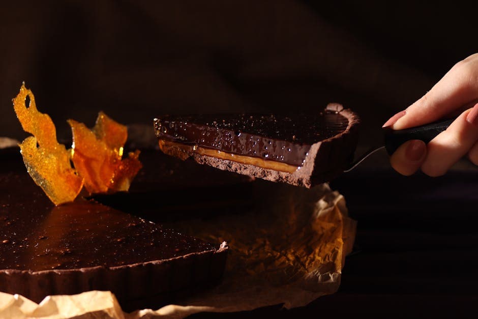 Sjokoladetart med soufflékonsistens