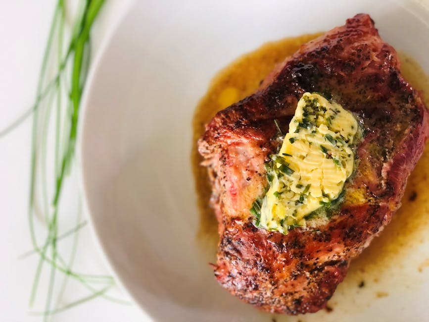 Porterhouse biff med urtesmør