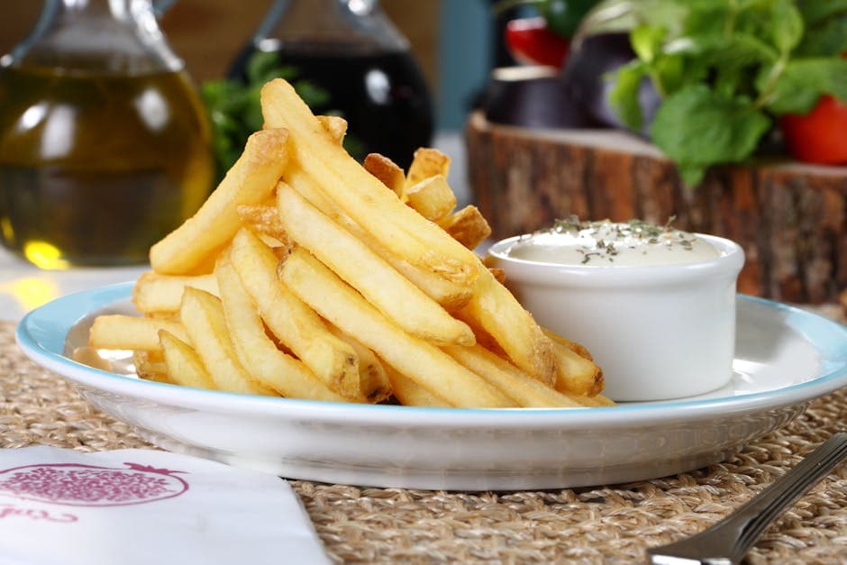 Sprø hvitløksfries med gresk krydder