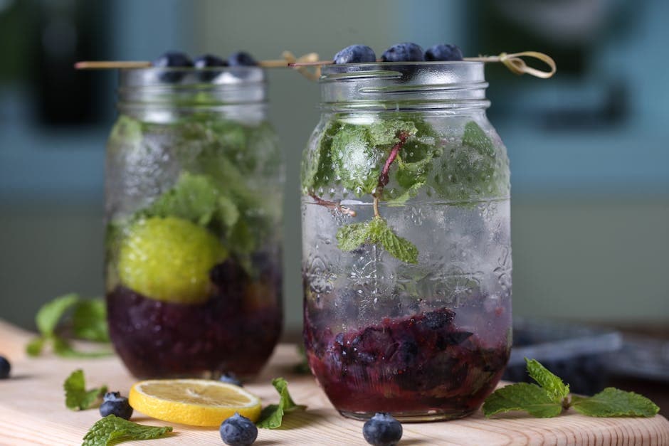 Forfriskende blåbærmojito