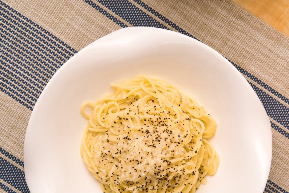 Spaghetti squash med ost og pepper (Cacio e Pepe)