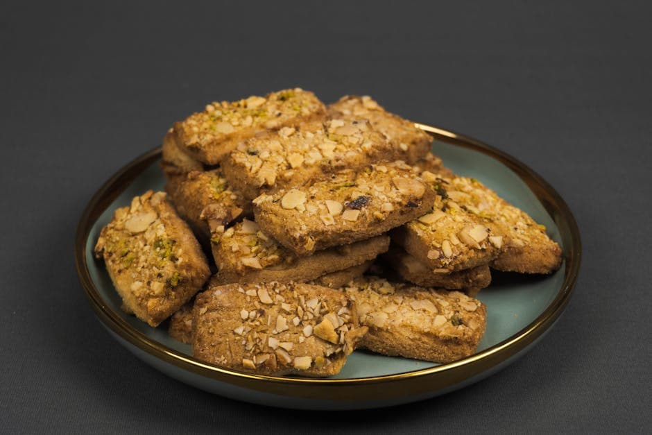 Sprø mandelkjeks med karamell