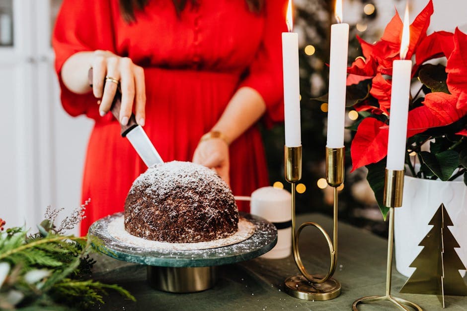 Sjokolade- og kastanjebunn Buche de Noël