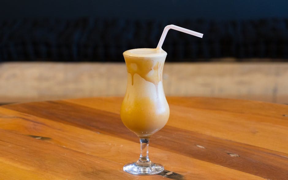 Karamellisert bananshake med vaniljeis