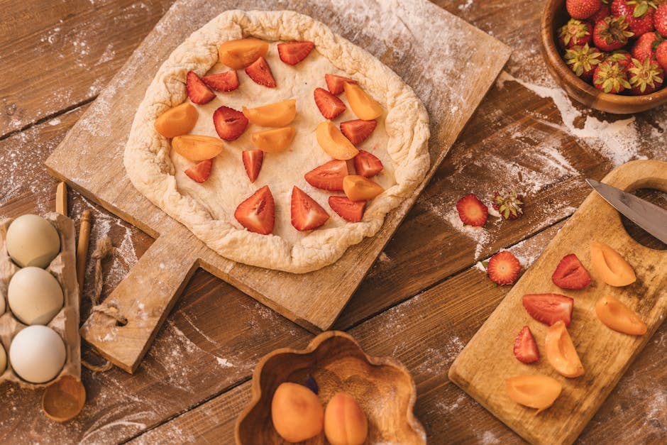 Rustikke paier og galetter med fruktfyll