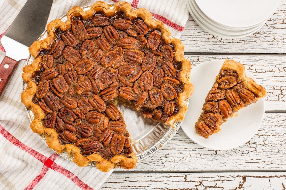 Klassisk pekannøttpai med sprø bunn