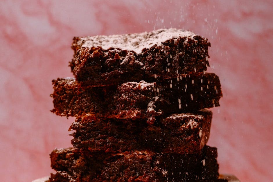 Krydret kanel-brownies med varm kakao-smak