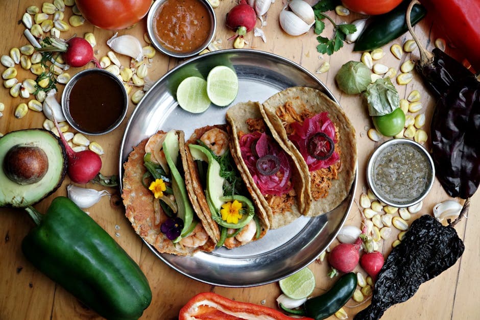 Røde chili-tortillaer