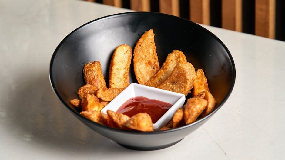 Sprø potetbåter (Jo Jo Potatoes)