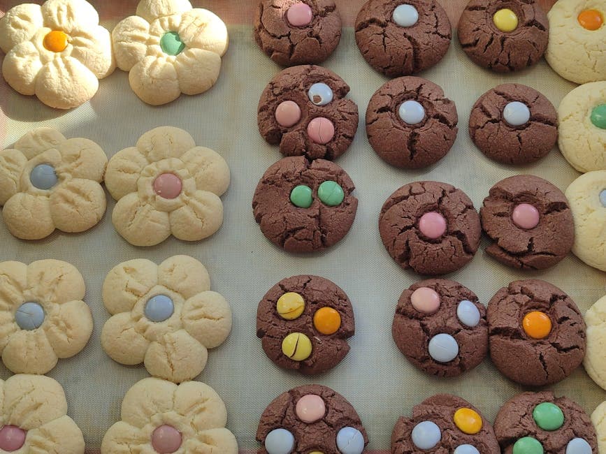 Fargerike frokostkjeks med konfetti-korn