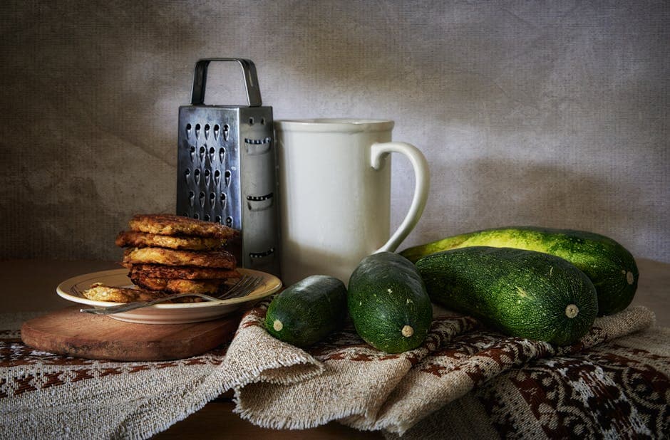Sprø pannekaker av squash og potet