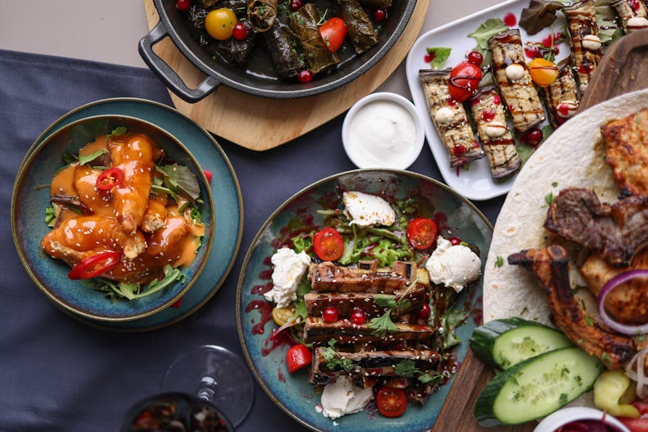 Greske grillede aubergineskiver med feta og tomat