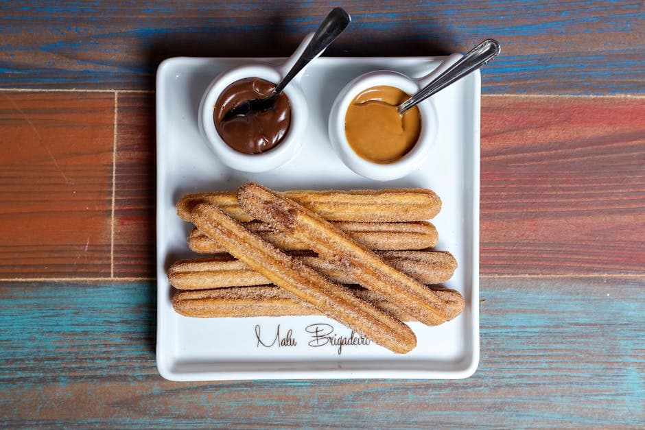 Churros med sjokoladesaus