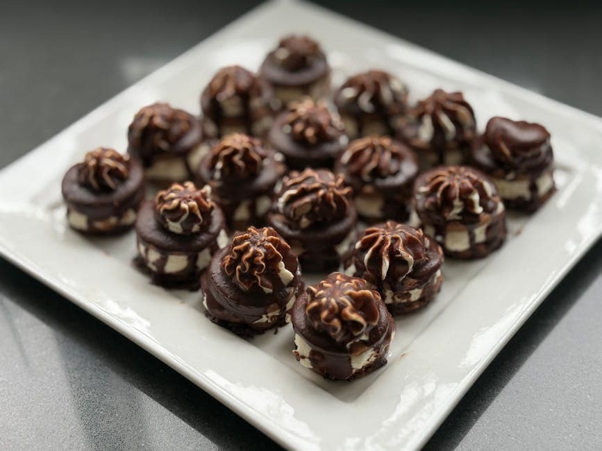 Jasminteganache med bittersøt sjokolade