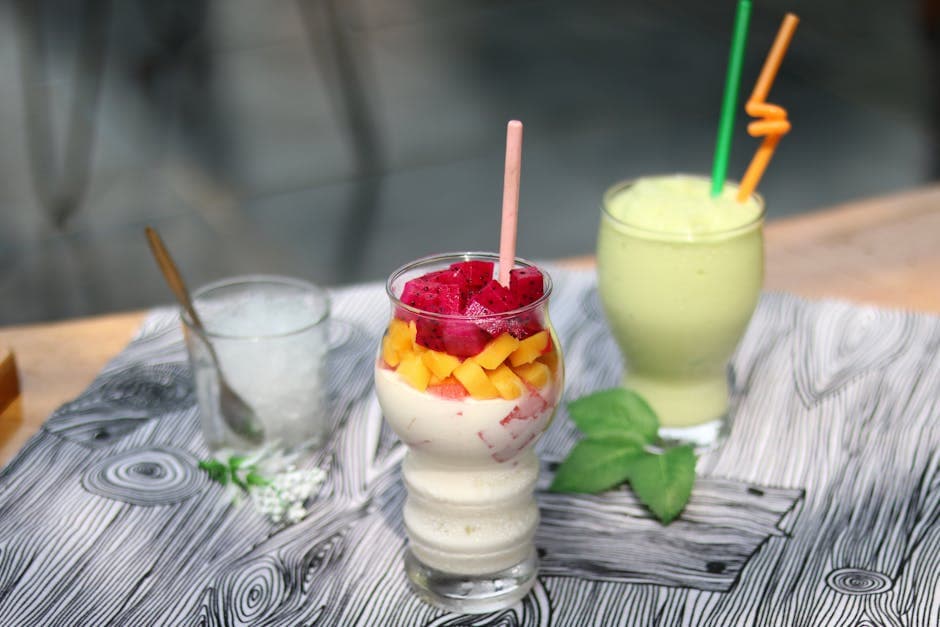 Frukt- og yoghurt-smoothie