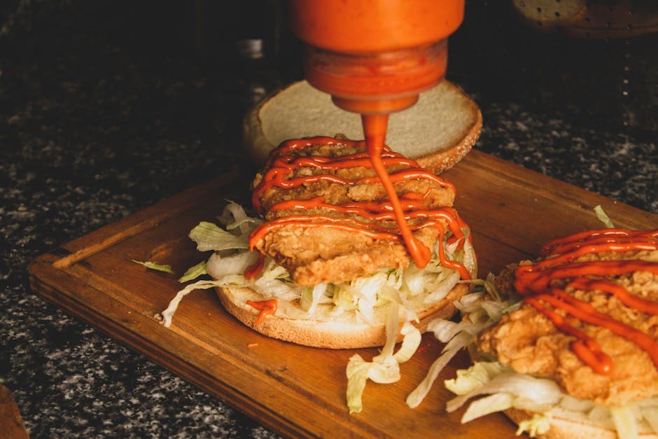 Krydret kyllingsandwich med stuffing