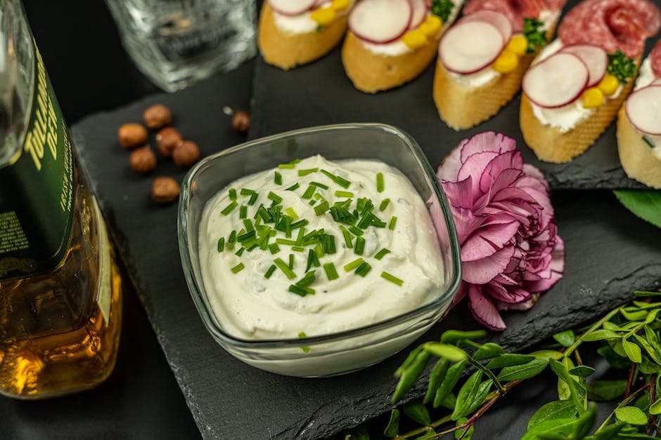 Tofu-rømme med gressløk