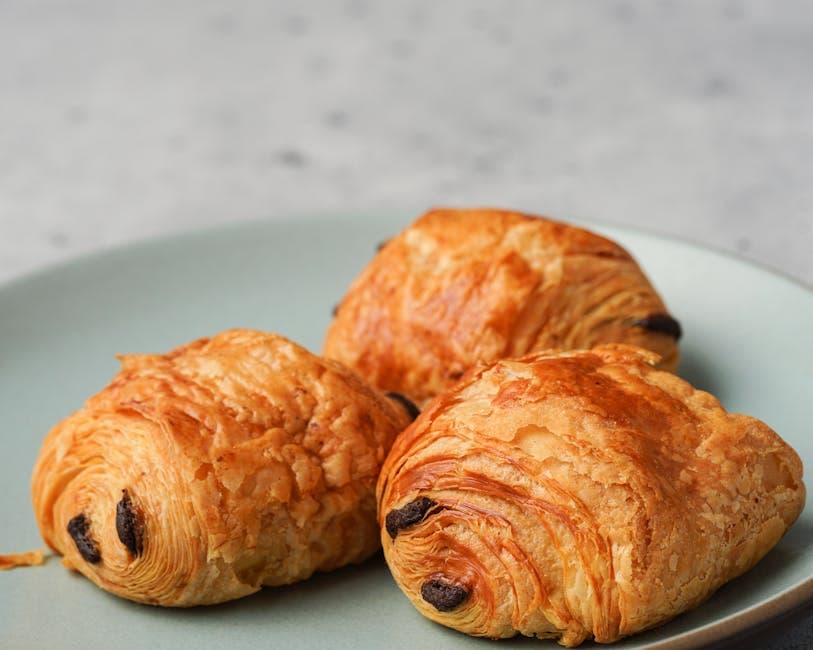 Klassiske croissanter og pain au chocolat