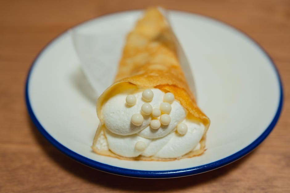 Vaniljepærer med crêpes