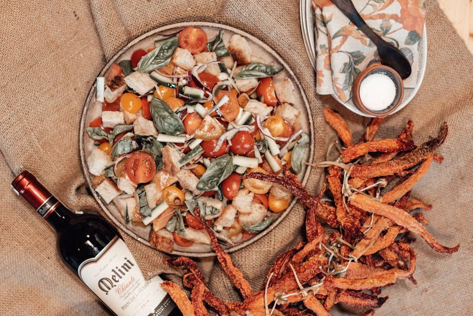 Vinterpanzanella med squash og salami