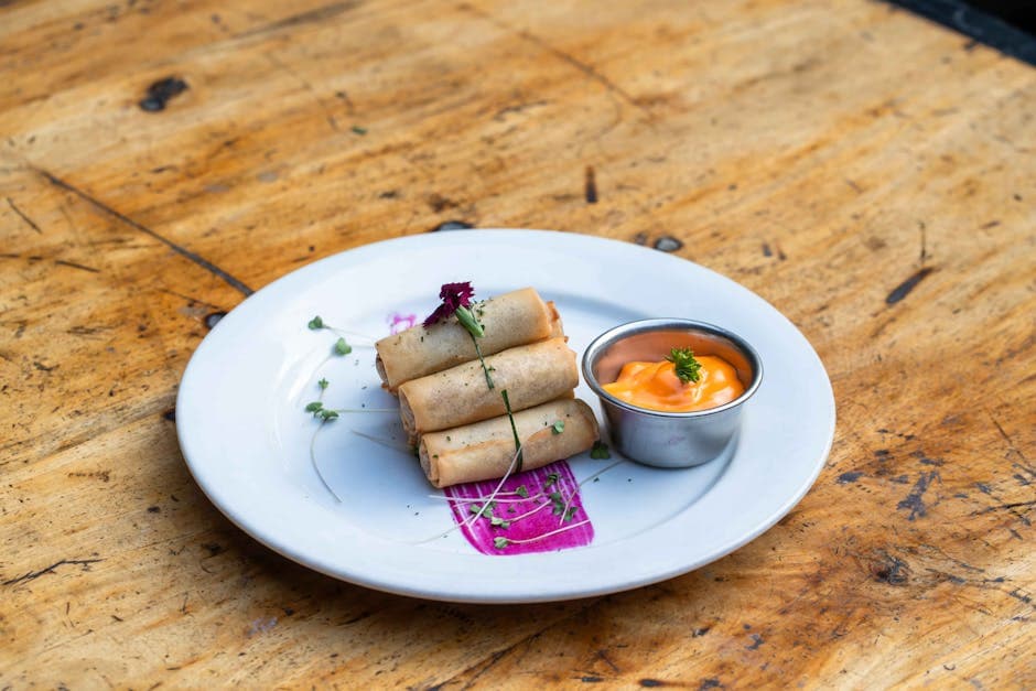 Hummerruller med yuzu- og kasjussaus