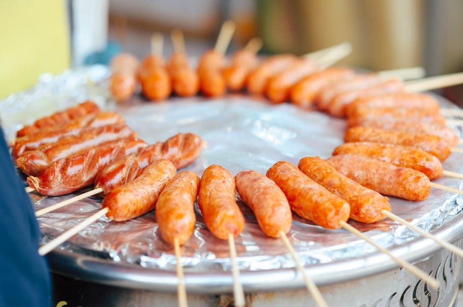 Pølsepannekaker på pinne