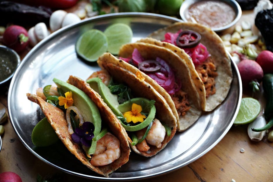 Kremete tacos med meksikansk pølse