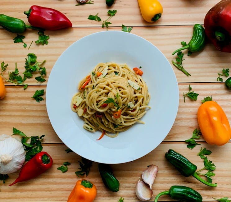 Spaghetti Aglio e Olio med chili og urter