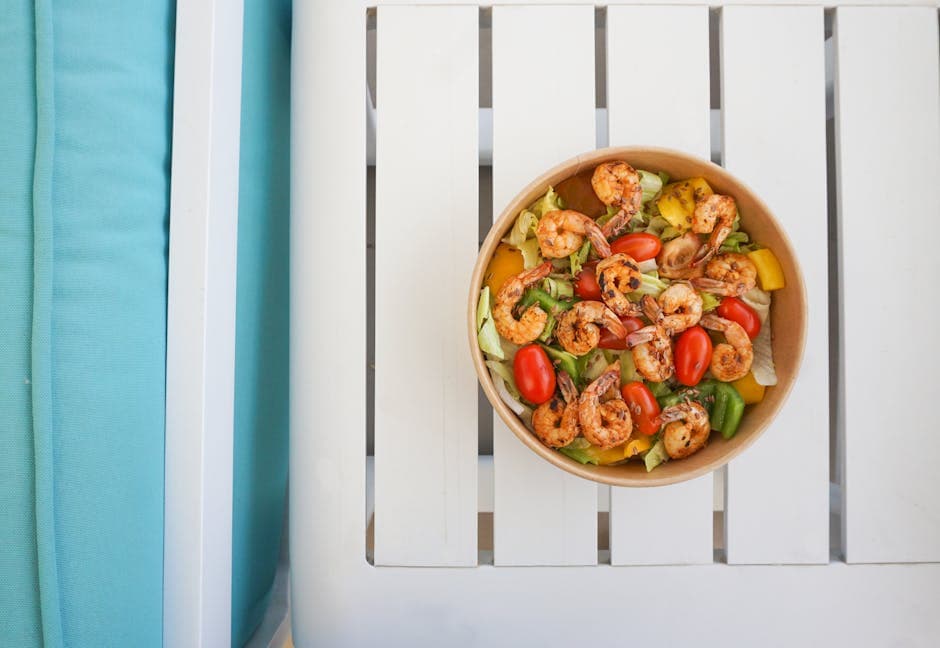 Tamarindglasert rekesalat med peanøtter