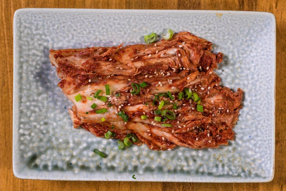 Koreanske short ribs med agurkkimchi