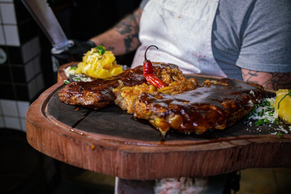 Krydret ribbe med chipotle-honningglasur