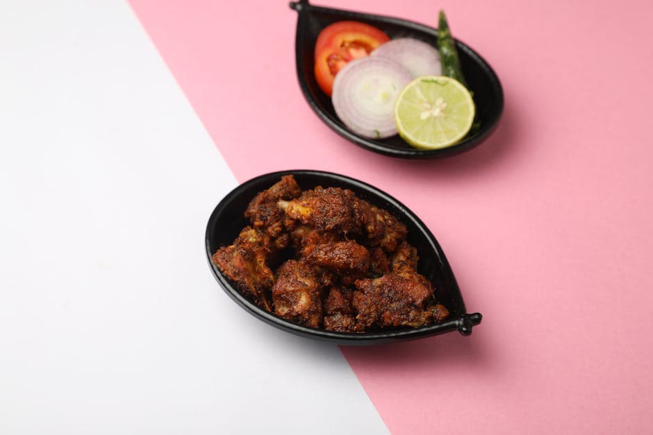 Sitrusmarmeladeglasert kyllinglever med ovnsbakte poteter og sprø rosenkål