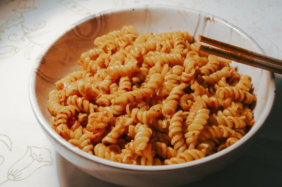 Fusilli med krydret valnøtt- og jalapeñopesto
