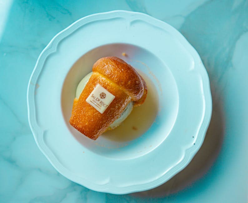 Bakt Alaska med rom-baba og marengs