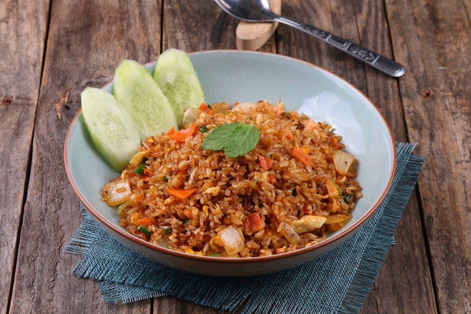 Balinesisk grønnsaksgryte med Nasi Goreng