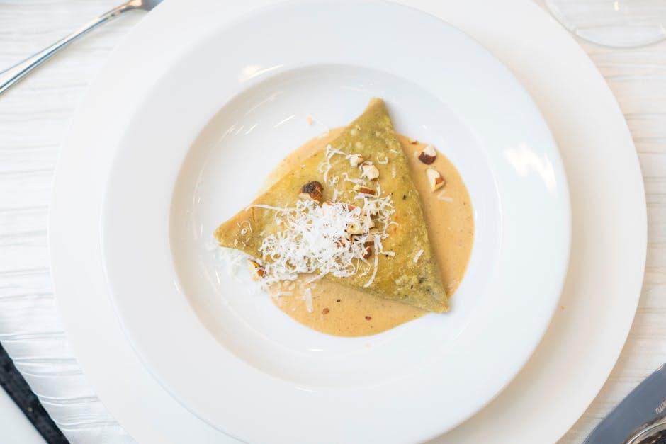 Lammeravioli med rosmarinkrem