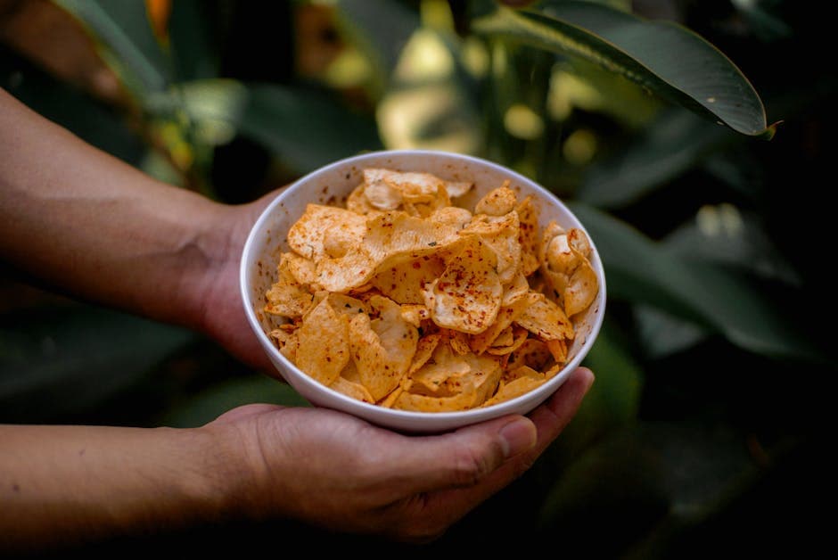 Krydrede og sprø plantain-chips