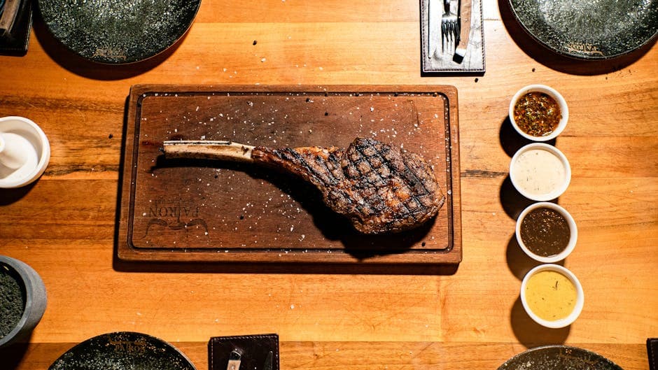 Ribeye med senneps- og ølpanering