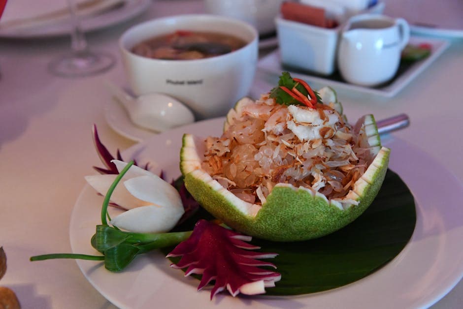 Frisk pomelo- og krabbesalat (Goi Buoi)