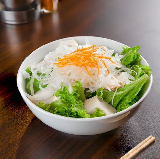 Frisk daikon- og gulrotsalat