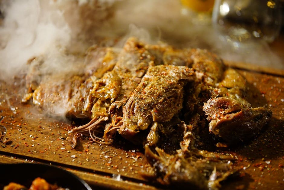 Røkt svinebog med eple og hickory