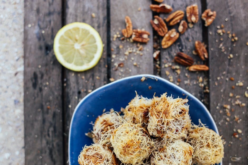 Sprø eplebiter med kataifi