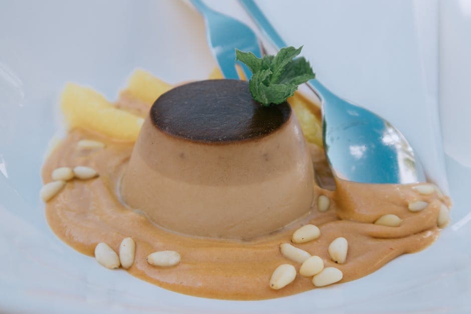 Salt karamell panna cotta med sjokoladeganache