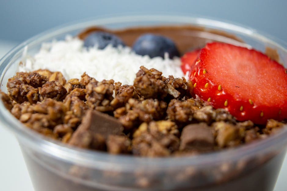 Hjemmelaget granola med sjokolade og kokos