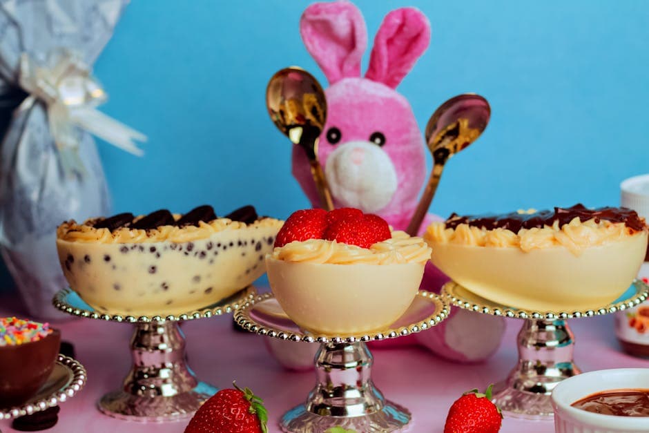 Søt kaninkake med kokos og vaniljefrosting