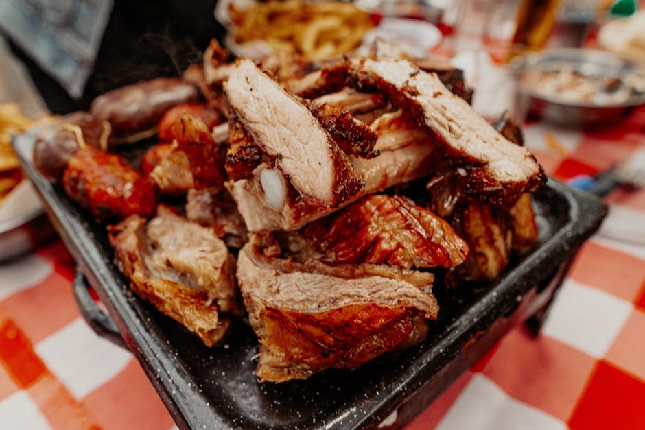 Langtidsgrillet svinebog med ancho-marinade